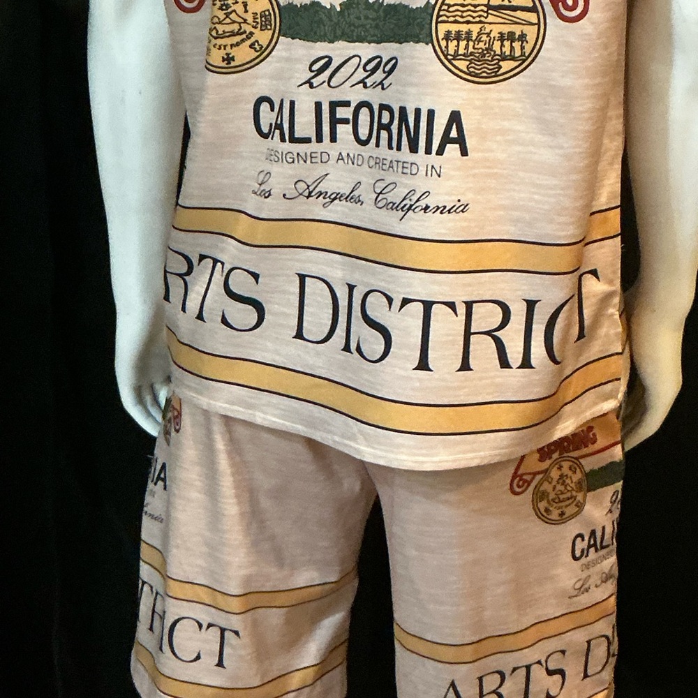 AMIRI Beige California Palm Tee - Picture 7 of 9